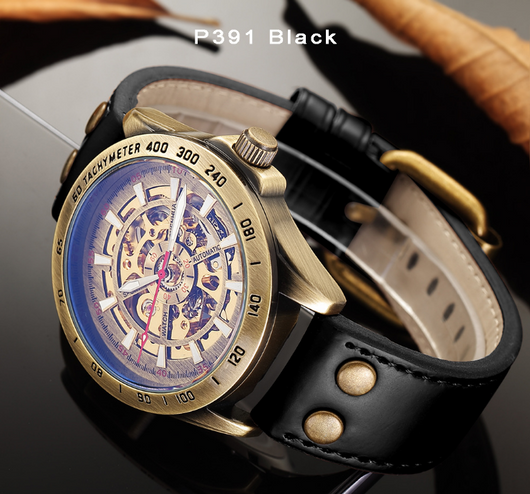 Reloj Mecánico Automático Vintage Hueco de Estilo Nostálgico - Image 10