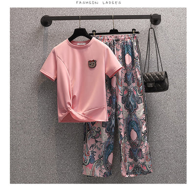 Conjunto de Dos Piezas: Blusa Ajustada y Pantalón Ancho - Image 6