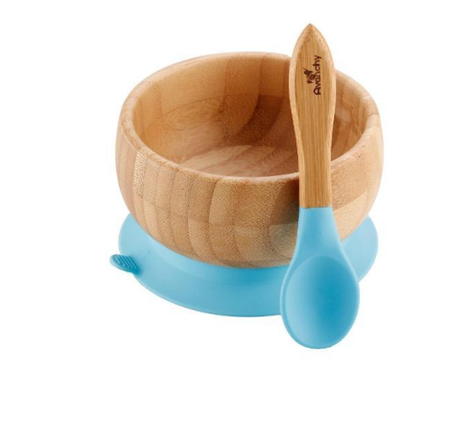 Set de Plato y Cuchara de Bambú Avanchy con Ventosa para Bebés - Image 3
