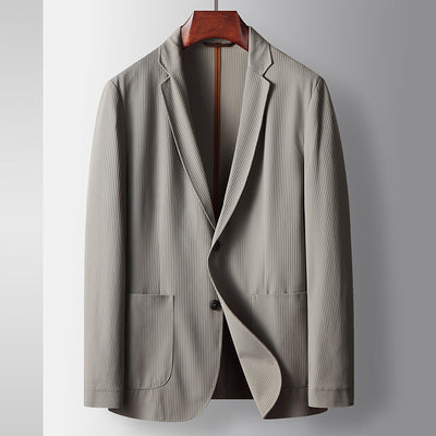 Blazer Ejecutivo Elástico de Color Liso para Hombre - Image 3