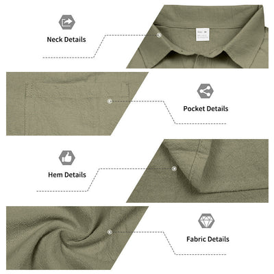 Conjunto de Lino Holgado para Hombre: Camisa sin Mangas y Pantalón Recto - Image 43