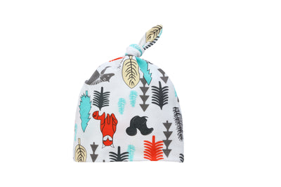 Conjunto Infantil 3 Piezas con Estampado Bosque - Ropa, Pantalones y Gorro - Image 3