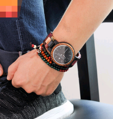Reloj de Madera Casual para Hombre con Calendario Semanal - Image 3