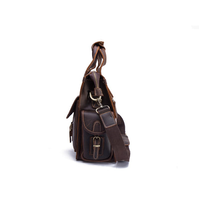 Maletín Ejecutivo de Cuero para Hombre - Estilo Retro Portátil - Image 8
