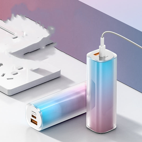 Batería Portátil Labial Mini con Gradiente de Color