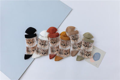 Calcetines de Seda para Mujer con Diseño Gato y Personalidad Dulce - Image 16