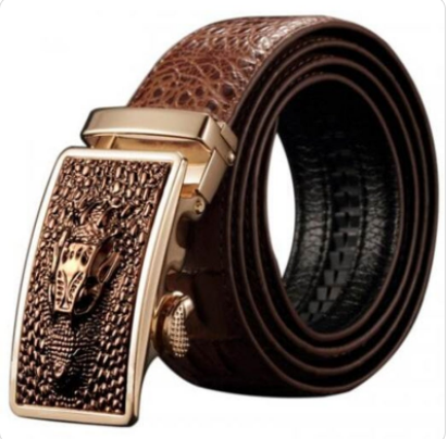 Cinturón de Cuero Genuino para Hombre con Hebilla Automática - Image 5