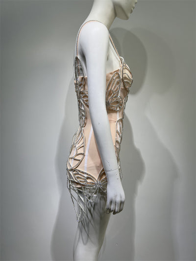 Jumpsuit de Fiesta para Mujer con Moño y Cristales Brillantes - Image 13