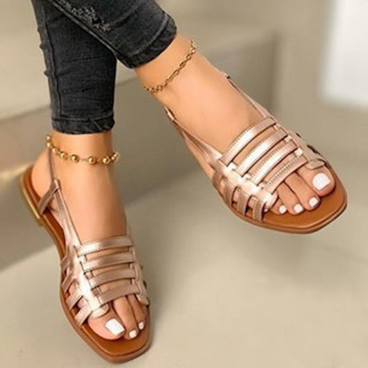 Sandalias Romanas Tejidas de Lino - Comodidad Casual para Todos los Días - Image 8