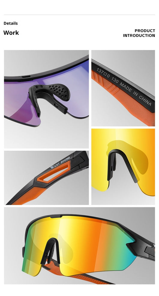 Gafas de Ciclismo Marco Grande Lentes de Color Protección Contra el Viento - Image 22