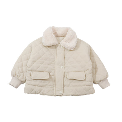 Chaqueta Casual de Invierno para Niñas con Cuello Polo Cálido - Image 5