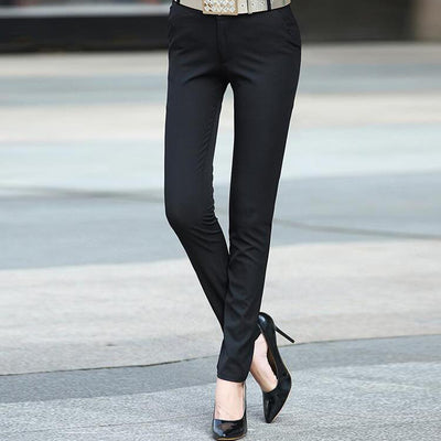 Pantalones Casuales Slim Stretch de Talle Medio - Image 3