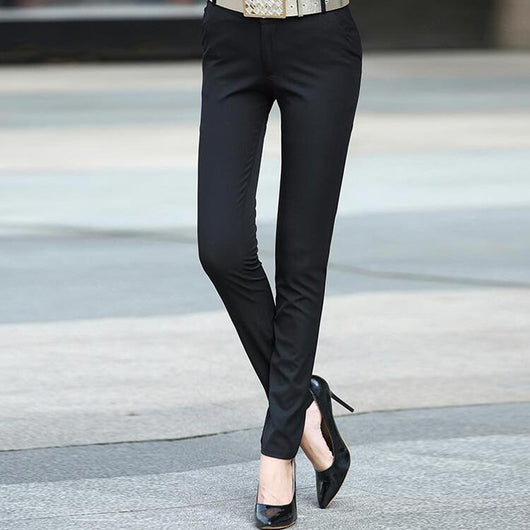 Pantalones Casuales Slim Stretch de Talle Medio - Image 3
