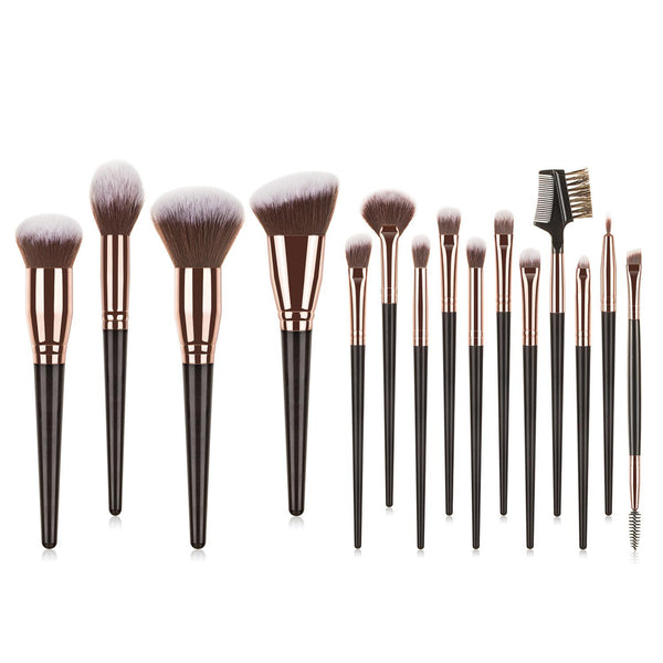 Set de 15 Brochas de Maquillaje Profesional con Aplicadores para Sombra - Image 24