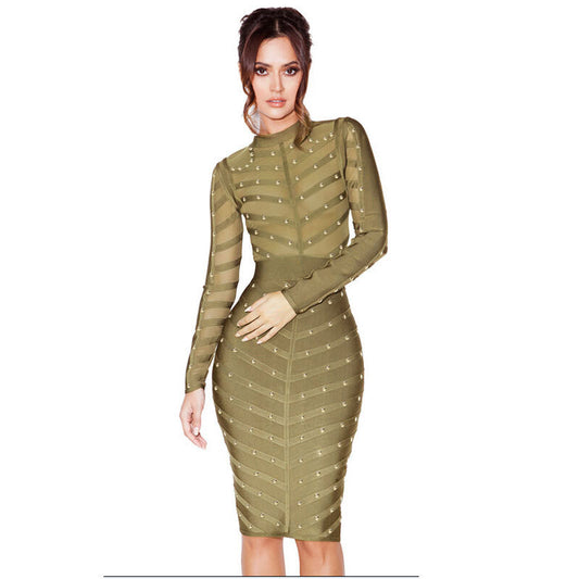 Vestido Largo de Malla Elegante