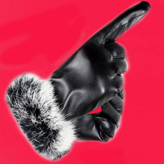 Guantes de Cuero Táctil con Forro Cálido y Diseño Premium