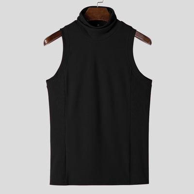 Camiseta Deportiva sin Mangas de Color Sólido para Hombre - Image 14