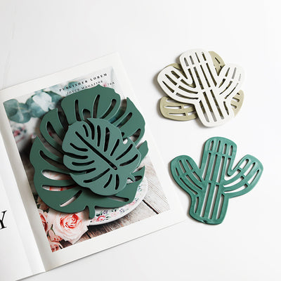 Posavasos Aislante con Forma de Hoja - Protección Térmica Antiquemaduras - Image 3
