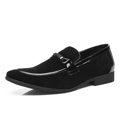 Zapatos de Cuero Formal para Hombre Talla Grande - Estilo Británico Clásico sin Cordones - Image 10