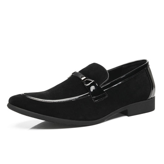 Zapatos de Cuero Formal para Hombre Talla Grande - Estilo Británico Clásico sin Cordones - Image 10