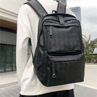 Mochila de Viaje Tejida a Mano con Gran Capacidad para Hombre