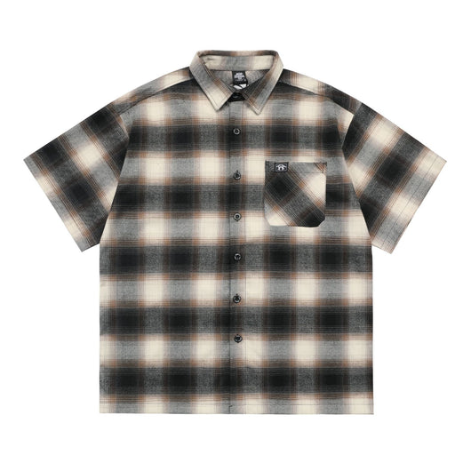 Camisa Cardigan Cuadros Clásico con Bolsillos y Manga Corta - Image 29