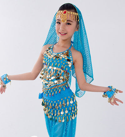 Traje de Danza India Xinjiang para Niñas - Disfraz de Danza del Vientre Infantil - Image 8