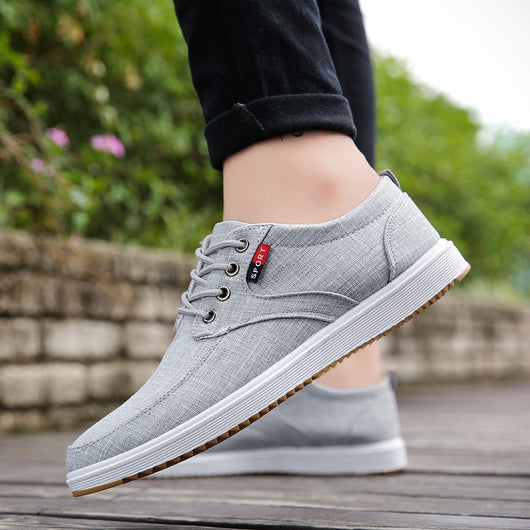 Zapatos de Lona con Cordones para Hombre - Cómodos y Transpirables - Image 4