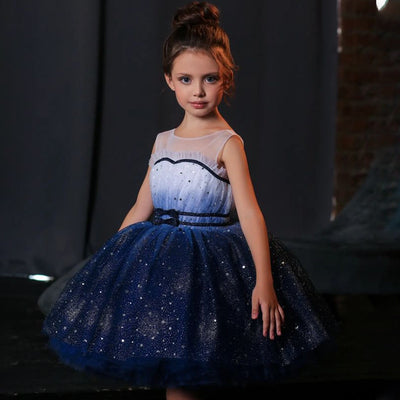 Vestido Infantil Elegante sin Mangas con Tul Esponjoso - Image 17