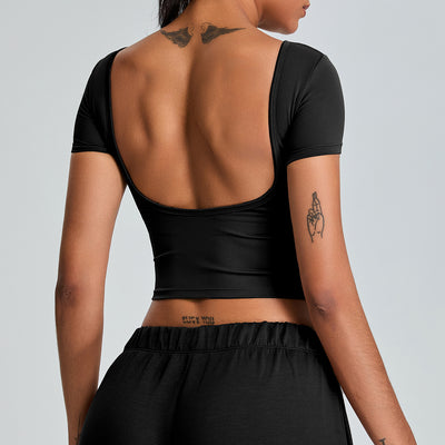 Top Deportivo Secado Rápido con Espalda Abierta - Conjunto Perfecto para Correr - Image 7