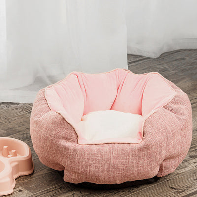 Cama Térmica Octagonal para Mascotas con Lana y Colchoneta Removible - Image 4