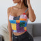 Top Strapless Estampado Pit Strip Sexy para Mujer