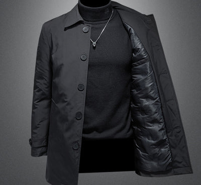 Chaqueta Pluma para Hombre con Cuello de Camisa - Image 13