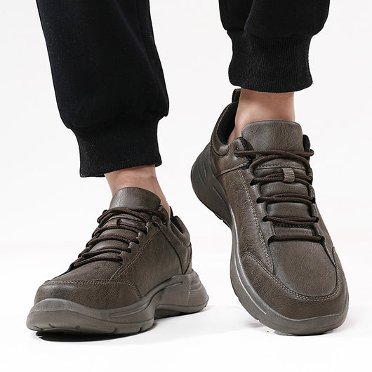 Zapatillas de Cuero Estilo Británico para Hombre - Sneakers Casuales y Deportivos - Image 3
