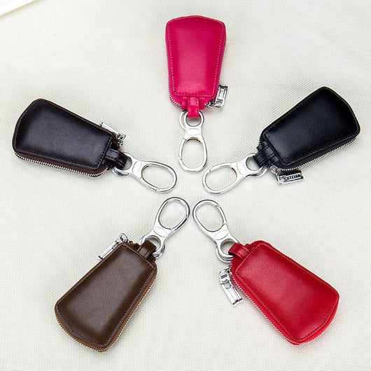 Estuche de Cuero para Llaves del Auto con Cierre y Cinta para Cintura - Image 6