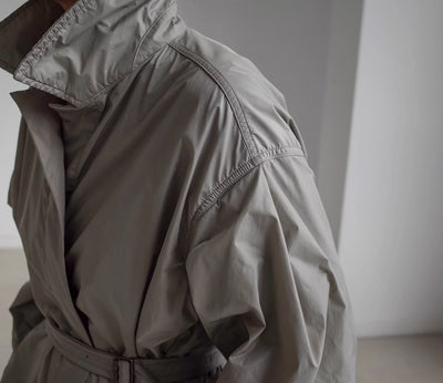 Abrigo Largo Tipo Gabardina para Mujer Talla Grande - Primavera y Otoño - Image 33
