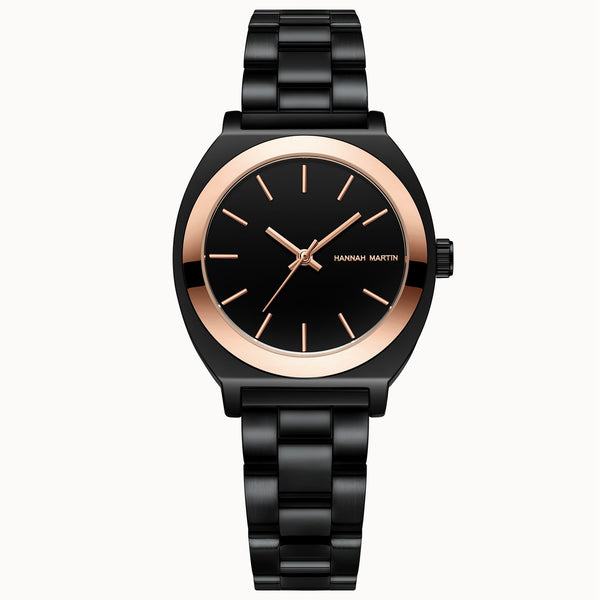 Reloj de Cuarzo Acuático para Mujer con Correa de Acero