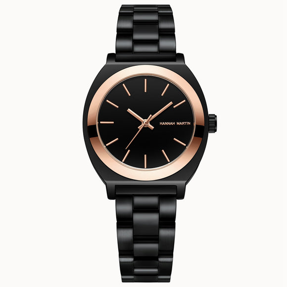 Reloj de Cuarzo Acuático para Mujer con Correa de Acero