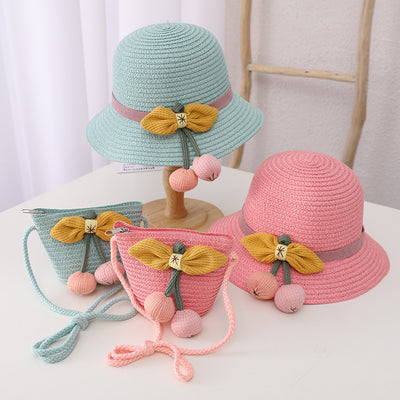 Sombrero de Paja Protección Solar para Niñas - Diseño Veraniego