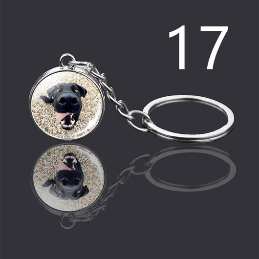 Llavero Colgante de Cristal Doble Cara Luminoso para Mascotas - Image 23