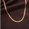 Cadena para Hombre Estilo Serpiente en Tono Dorado