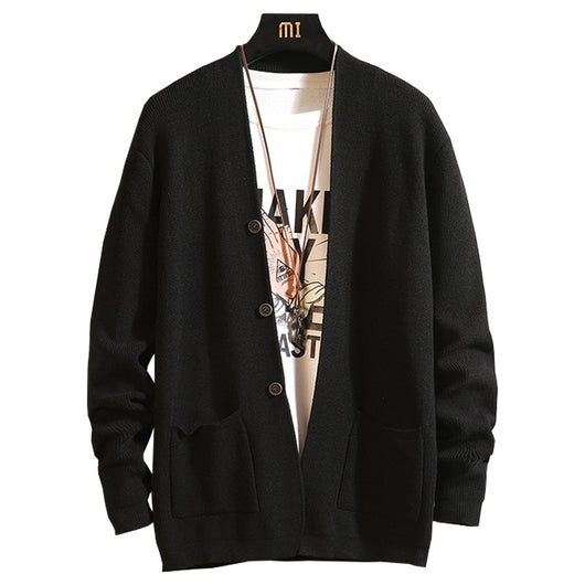 Suéter Slim Fit Cuello V Manga Larga para Hombre - Image 3