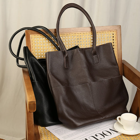 Bolso Bucket de Cuero Suave para el Día a Día - Image 3