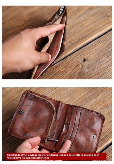 Billetera Vertical Retro para Hombre - Diseño Minimalista Ejecutivo - Image 9