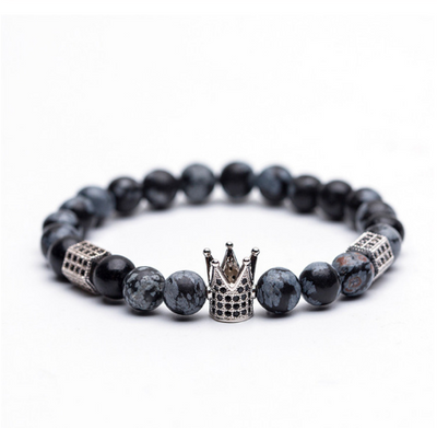 Pulsera de Cobre con Incrustación de Micro Corona y Circonita Blanca Natural - Image 12