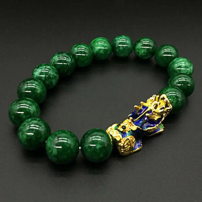 Pulsera Mascota Calcedonia Verde 12mm con Cambio de Color Térmico - Image 9