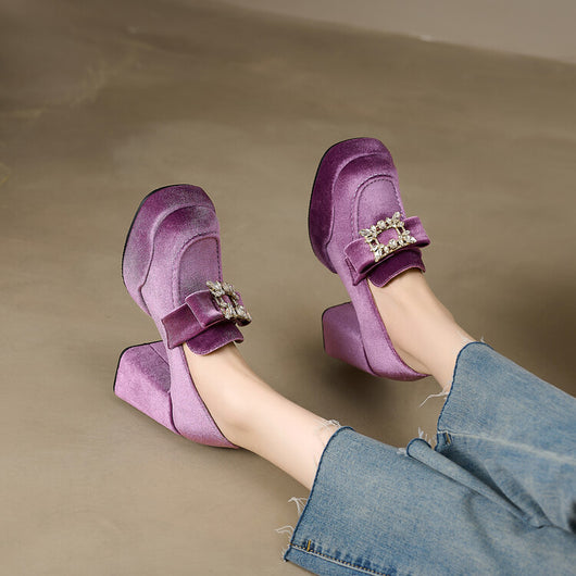 Zapato Slip-On Mujer con Suela y Tacón Grueso - Image 12