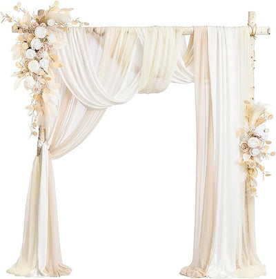 Arco de Bodas con Decoraciones Florales Colgantes - Image 18