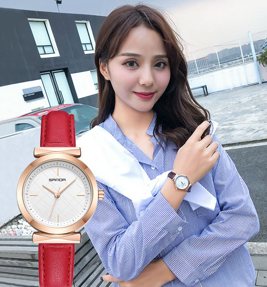 Reloj para Niña Estilo Retro Coreano con Escala de Tendencias, Resistente al Agua y Movimiento de Cuarzo - Image 5