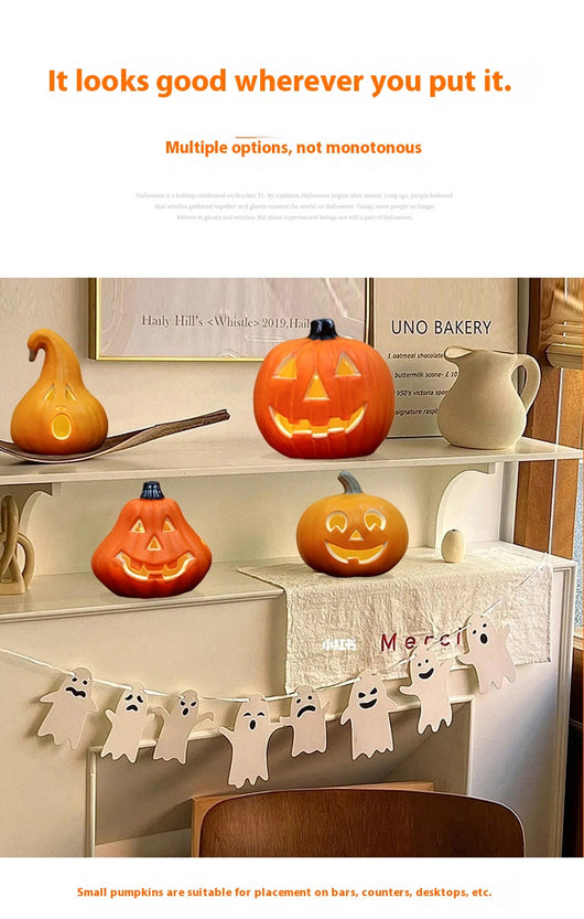 Linterna Decorativa de Calabaza Halloween para Escritorio - Image 27